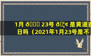 1月 🍁 23号 🦢 是黄道吉日吗（2021年1月23号是不是黄道吉日）